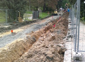 Internet - optická síť na ulici Dr. Veselého, Luhačovice Internet - optická síť na ulici Dr. Veselého, Luhačovice