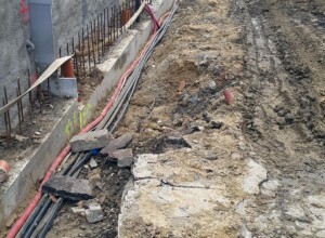 Internet - optická síť na ulici Dr. Veselého, Luhačovice Internet - optická síť na ulici Dr. Veselého, Luhačovice