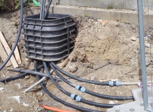 Internet - optická síť na ulici Dr. Veselého, Luhačovice Internet - optická síť na ulici Dr. Veselého, Luhačovice